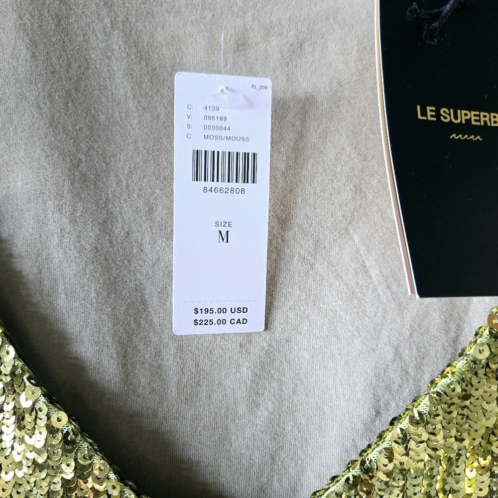 NWT Le Superbe by Anthropologie BirdieSequin Tee Sz M - Picture 5 of 9